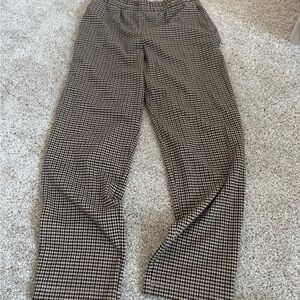 a new day Men's Black and White Houndstooth Pants